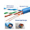 OEM 100m cat5e blue ethernet lan cable CU networking cable 24AWG BC cat5e utp